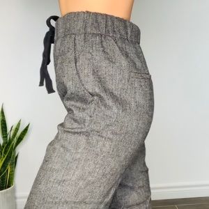 Zara dark grey tie up pant